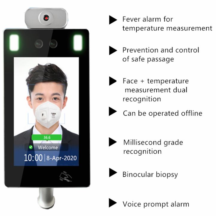 Face Recognition Temperature Measuring Terminal3
