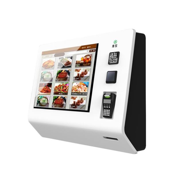 All-In-1 Food Restaurant Simplified Self Ordering Totem With POS Device