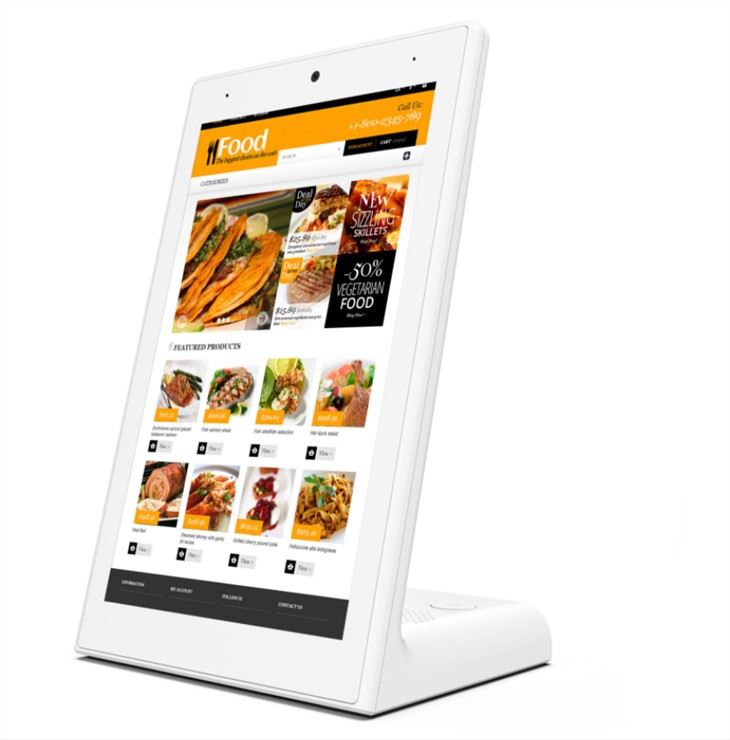 L Shape Tablet Pc Touch Screen Customer Feedback Evaluator Android Tablet